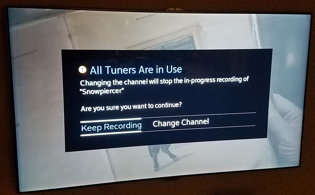 Cox Contour Record 6 DVR All Tuners Are in Use Problem